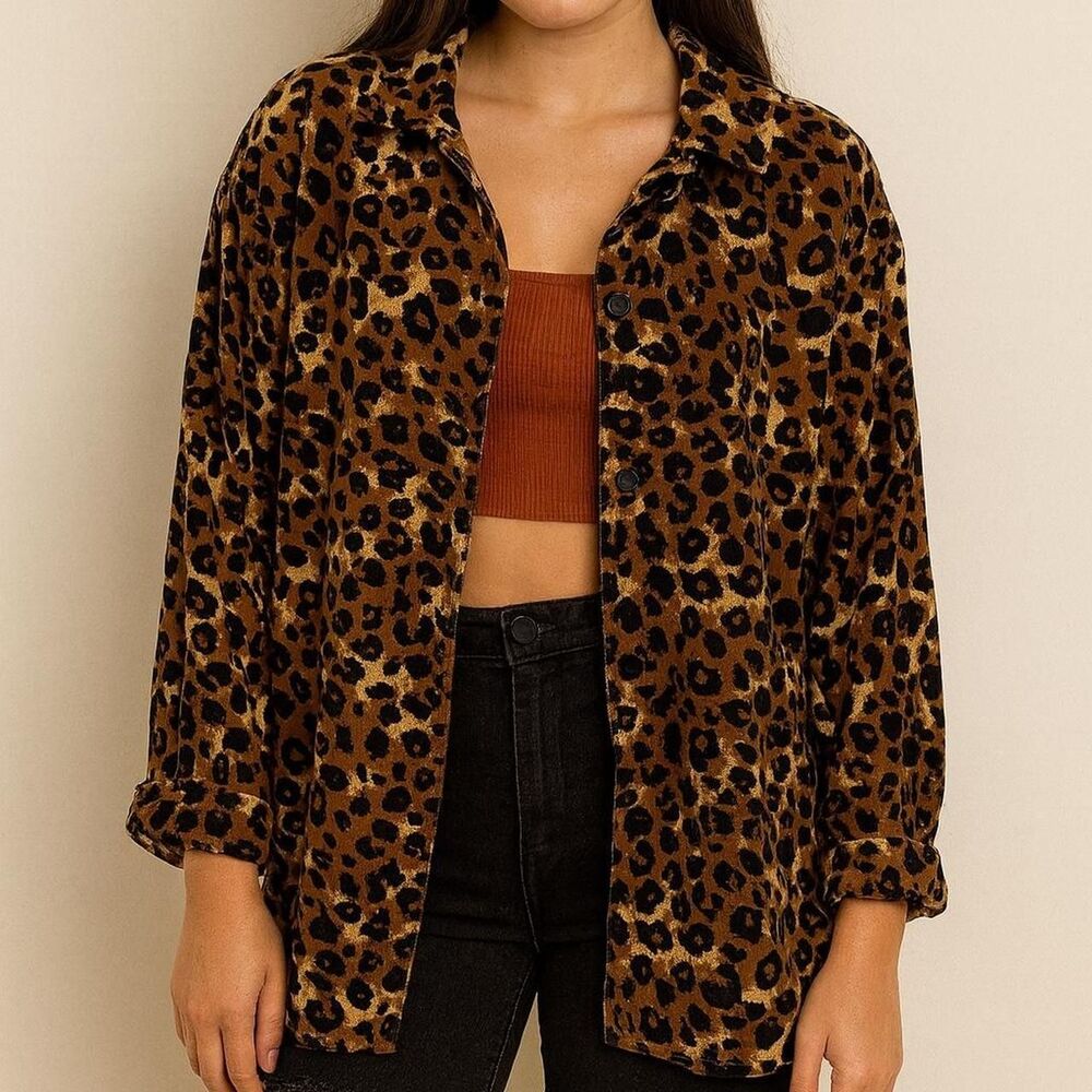 American-vintage Women's Brown and Tan Blouse